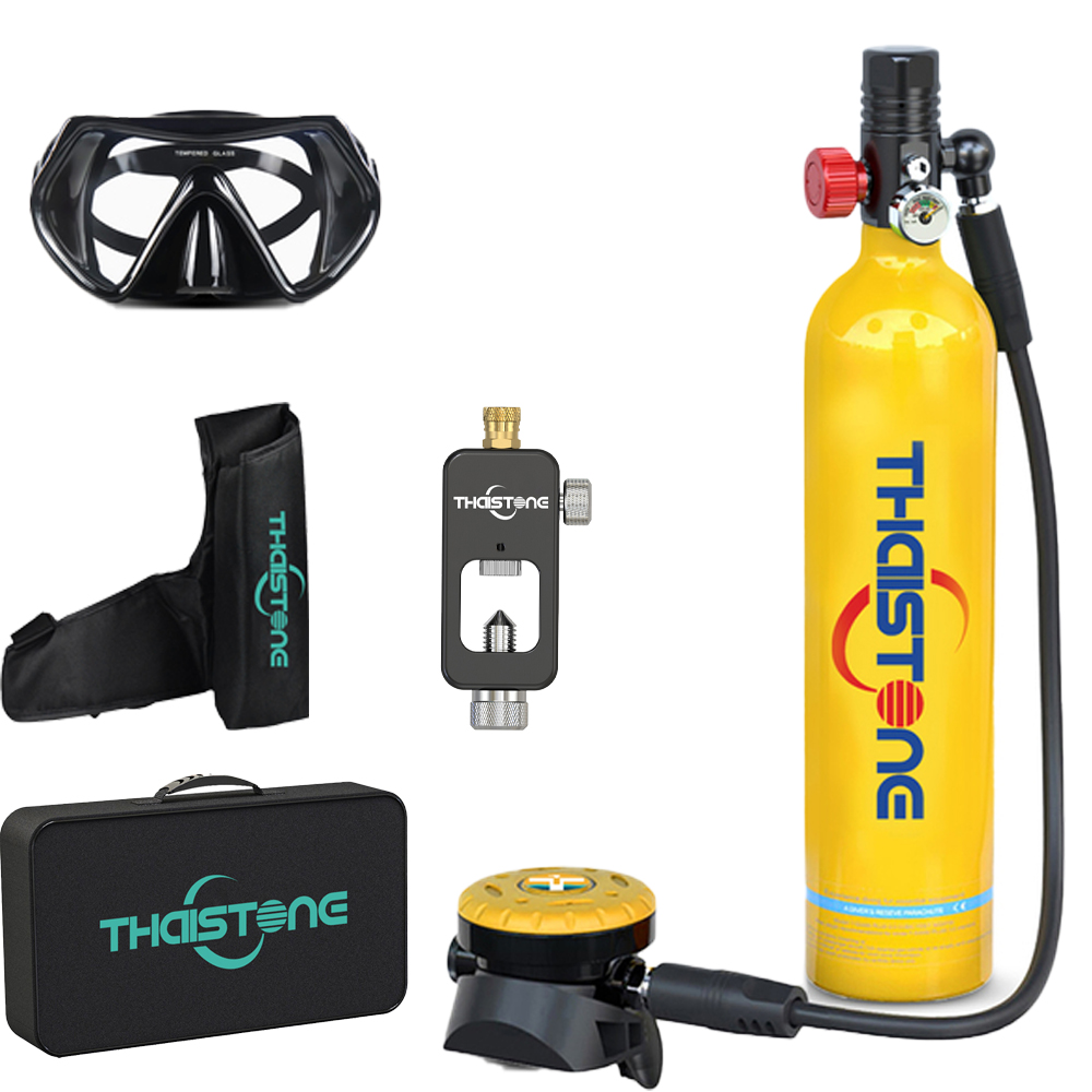 Aquatic Diving - THAISTONE-1L Bombola Subacquea Portatile, Cilindro di